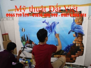 Tranh Tường 3D đẹp - 165 Hoàng Hoa Thám, Hà Nội