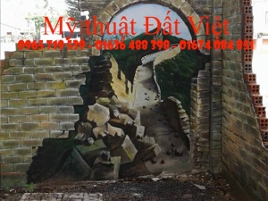 Tranh Tường 3D đẹp - 165 Hoàng Hoa Thám, Hà Nội